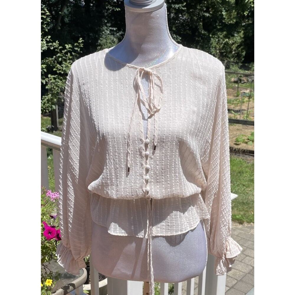 We Are Kindred Aurora Blouse Women's gauzy blouse soft girl sz 0 aussie - Picture 4 of 12